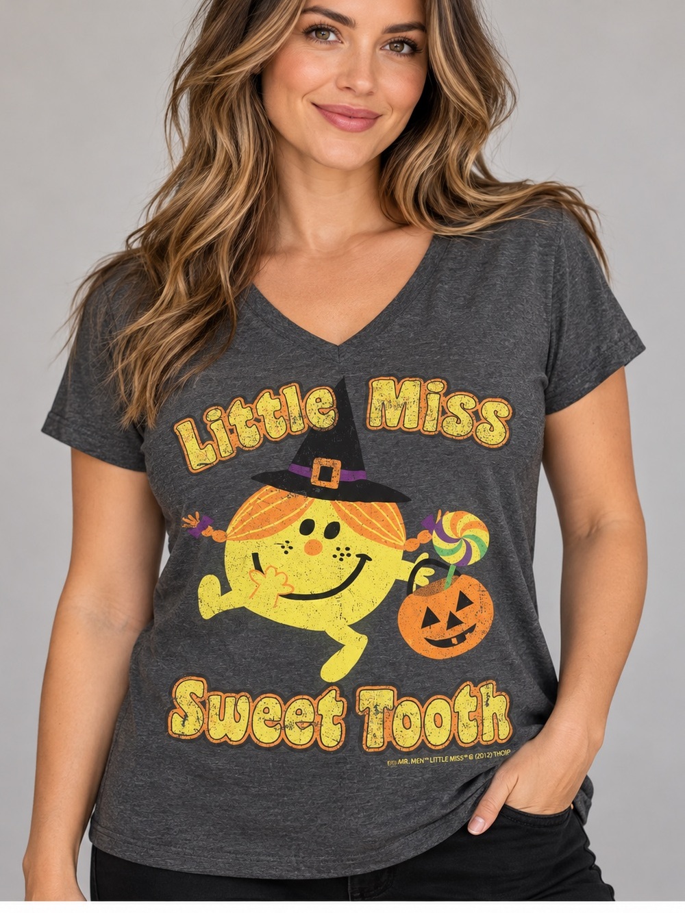 Mr. Men Little Miss Sweet Tooth Halloween Graphic Tee Women’s XL